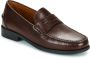 Geox Zwarte Leren Heren Loafers Brown Heren - Thumbnail 3