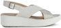 Geox Witte platte sandalen voor vrouwen White Dames - Thumbnail 2