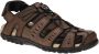 Geox Sandalen UOMO SANDAL STRADA C zomerschoen klittenbandschoen outdoorsandaal met leren voetbed - Thumbnail 4