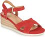 Geox Stijlvolle Wedges in Ischia Corda Red Dames - Thumbnail 1