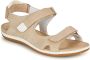 Geox Sandalen in taupe in glanzende look model 'VEGA' - Thumbnail 3