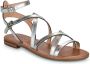 Geox Stijlvolle platte sandalen voor vrouwen Gray Dames - Thumbnail 3