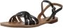 Geox Platte Sandalen Black Dames - Thumbnail 2