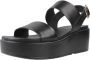 Geox Zwarte platte sandalen voor vrouwen Black Dames - Thumbnail 3