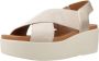 Geox Beige Platte Sandalen voor Vrouwen Beige Dames - Thumbnail 3