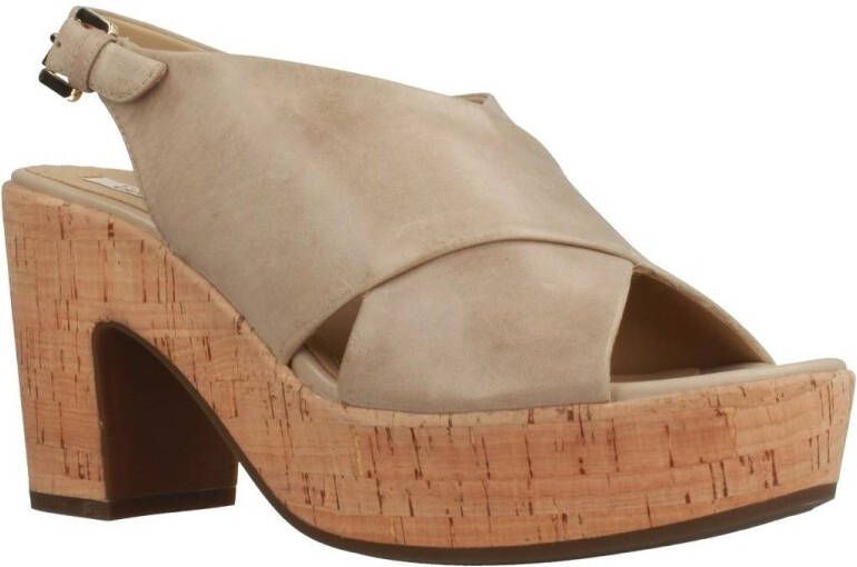 Geox High Heel Sandals Beige Dames