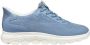 Geox Blauwe Casual Textiel Sneakers Vrouwen Blue Dames - Thumbnail 9