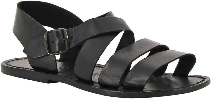 Gianluca L'artigiano Del Cuoio Sandalen 508 U NERO CUOIO