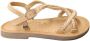 Gioseppo Witte Romeinse Leren Sandalen Beige Dames - Thumbnail 4