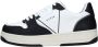 Guess Zwarte Leren Sneakers voor Heren Black Heren - Thumbnail 2