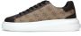 Guess Beige Sneakers 4G Logo Suede Inserts Beige Heren - Thumbnail 15