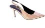 Guess Lak Slingback Leren Hoge Hakken Pink Dames - Thumbnail 2