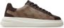 Guess Beige Sneakers 4G Logo Suede Inserts Beige Heren - Thumbnail 3