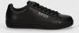 Guess Zwarte leren sneakers Nola Black Heren - Thumbnail 2