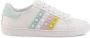 Guess Dames Sneakers met Studs en Ronde Neus White Dames - Thumbnail 3