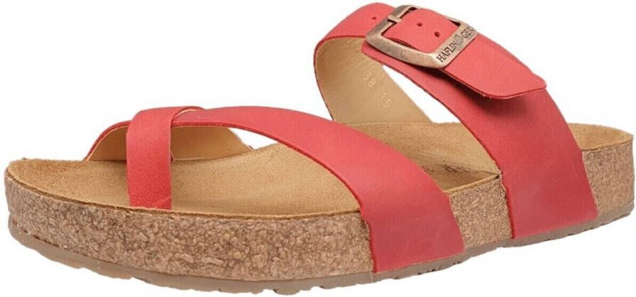 Haflinger Women's Juno Sandalen bruin rood