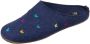 Haflinger Women's Everest Farfalline Pantoffels blauw - Thumbnail 1