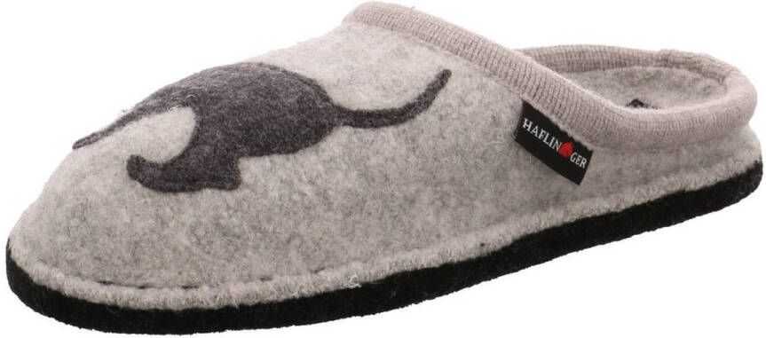 Haflinger Flair Doggy Pantoffels grijs