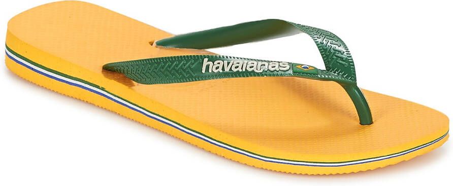 Havaianas Brasil Logo Unisex Slippers Banana Yellow - Foto 6