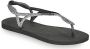 Havaianas 4146130 4057 Luna Premium Flip Flops Zwart Dames - Thumbnail 5