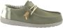 Hey Dude Wally Linen Natural Lace Shoes Green Heren - Thumbnail 2