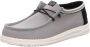 HEYDUDE Wally Letterman Heren Instappers Light Grey White - Thumbnail 3