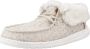 Hey Dude Fold Stitch Cozy Laced Shoes Beige Dames - Thumbnail 2