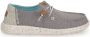 HeyDude Women's Wendy Heathered Slub Tropical Sneakers grijs - Thumbnail 3