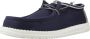 HEYDUDE Wally Letterman Heren Instappers Navy Grey - Thumbnail 2