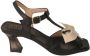 Hispanitas Stijlvolle Zwarte Leren Hoge Hak Sandalen Black Dames - Thumbnail 2