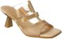 Hispanitas Vierkante Neus Vinyl Detail Muilezel Sandalen Beige Dames - Thumbnail 2