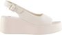 Högl Beige Platte Sandalen Loulou Creme Beige Dames - Thumbnail 2