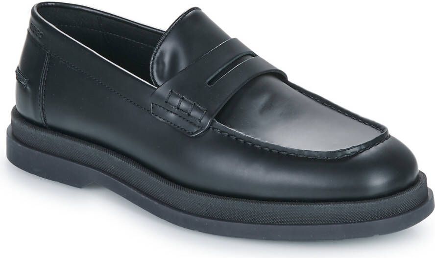 HUGO Penny loafers van leer met labeldetails model 'Chaol'