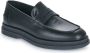 HUGO Penny loafers van leer met labeldetails model 'Chaol' - Thumbnail 1