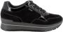 IGI&Co Zwarte Goretex Textiel Sneakers met 5cm Rubberen Zool Black Dames - Thumbnail 2