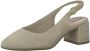 Tamaris Comfort Slingback Pumps beige Leer - Thumbnail 3