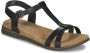 Josef Seibel FABRICIA 01 Platte sandalenDames Sandalen Zwart - Thumbnail 2