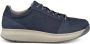 Joya OLIVER D. Blue JY528A Donker blauwe heren sneakers met rits - Thumbnail 2