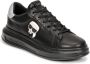 Karl Lagerfeld men's shoes leather trainers sneakers Kapri K Ikonik Zwart Heren - Thumbnail 2