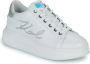 Karl Lagerfeld women& shoes leather trainers sneakers Kapri Signia Wit Dames - Thumbnail 2