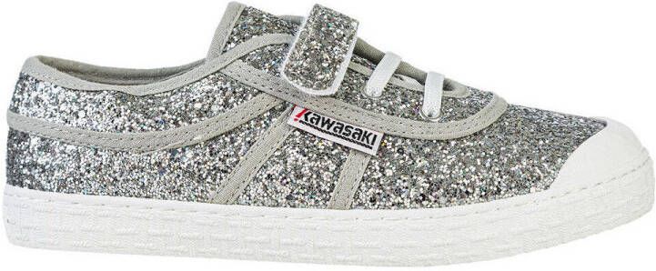 Kawasaki Sneakers Glitter Kids Shoe W Elastic K202586 8889 Silver