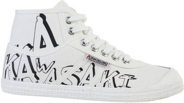 Kawasaki Sneakers Graffiti Canvas Boot K202415 1002 White