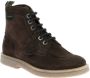 Kickers Legendarische Veterschoenen van Leer Brown Dames - Thumbnail 2