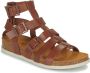 Kickers Comfort Leren Sandalen Kick Alexa Brown Dames - Thumbnail 2