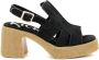 Kickers Comfort Leren Sandalen Black Dames - Thumbnail 2