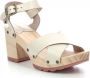 Kickers High Heel Sandals Kick Wise White Dames - Thumbnail 2