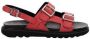 Kickers Comfort Leren Sandalen Neosummer Gesp Red Dames - Thumbnail 3