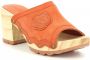 Kickers Heeled Mules Kick Woodstok Oranje Dames - Thumbnail 2