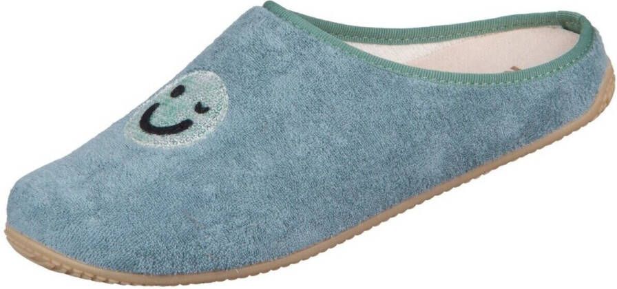 Living Kitzbühel Women's Pantoffel Frottee Smiley Pantoffels turkoois