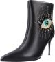 Kurt Geiger London Belgravia Eye Enkellaarsjes Enkelboots met rits Dames Zwart - Thumbnail 3